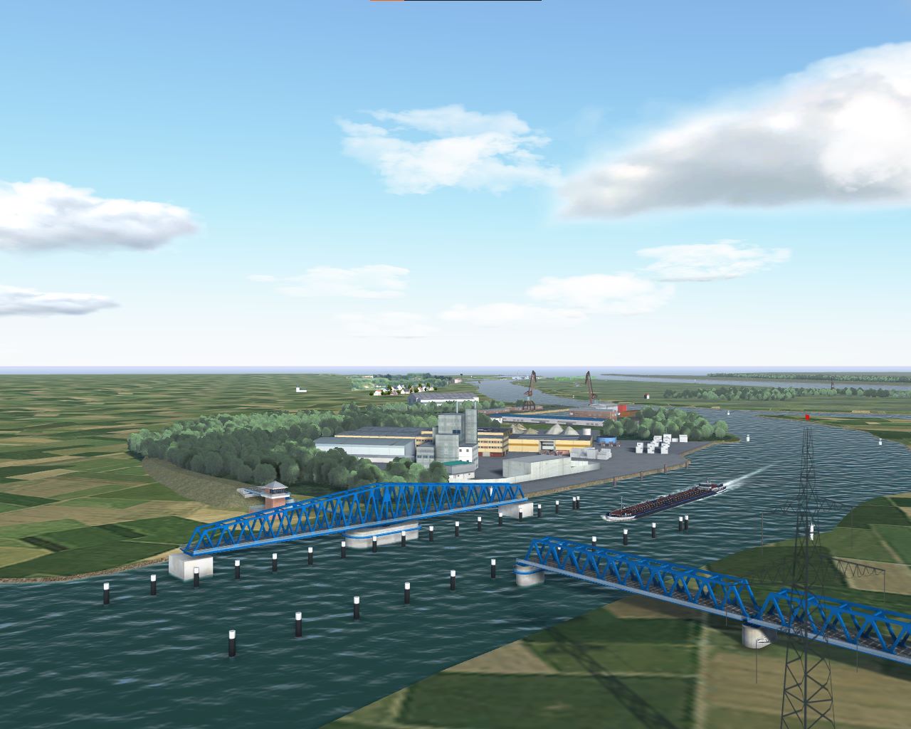Die Visualisierung der neuen Huntebrücke, Credit: nautitec