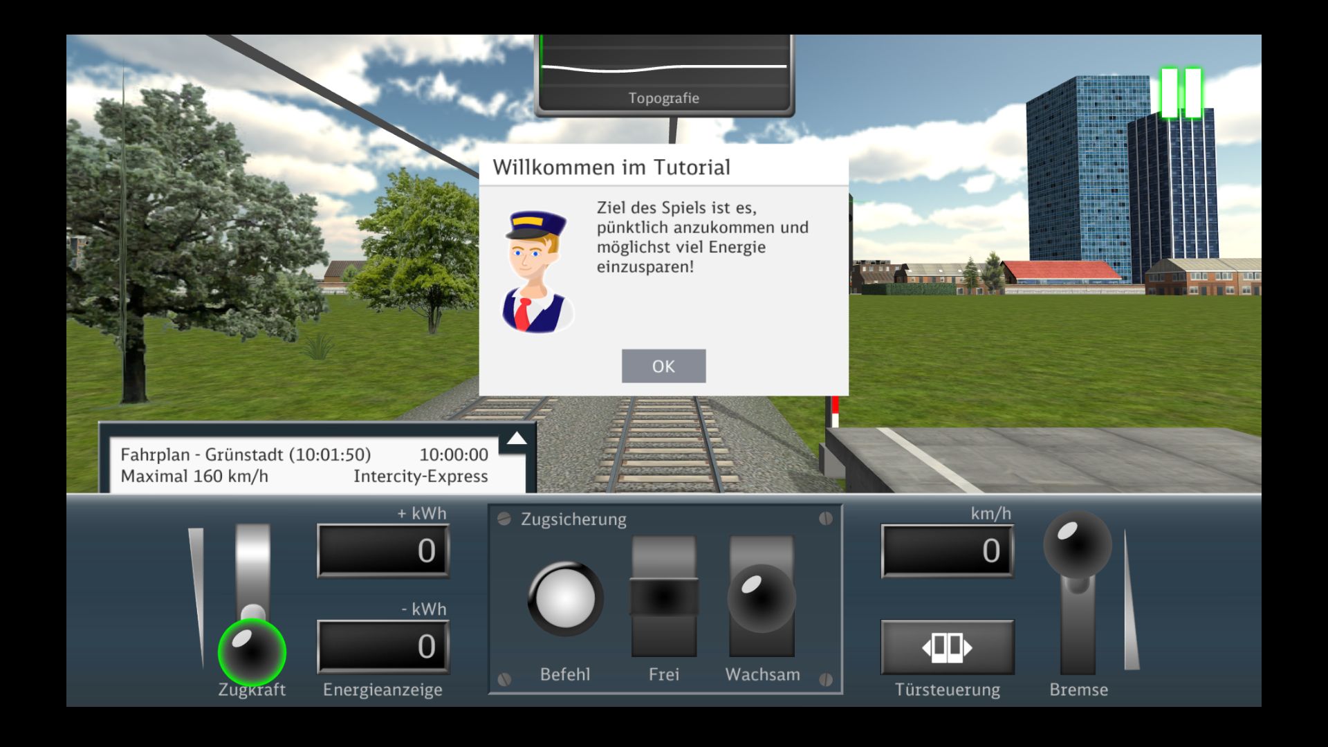 Mit dem DB Zug Simulator energiesparend Zug fahren