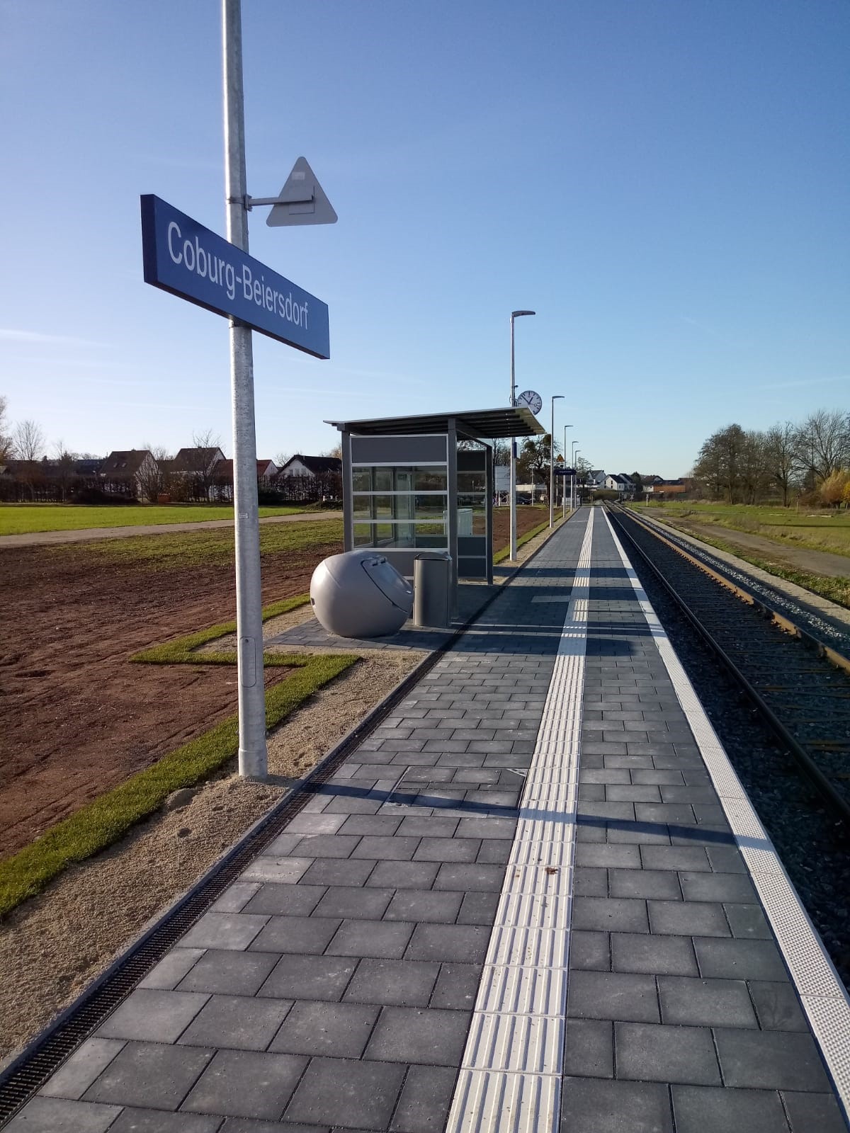 Neuer Bahnhalt CoburgBeiersdorf geht in Betrieb