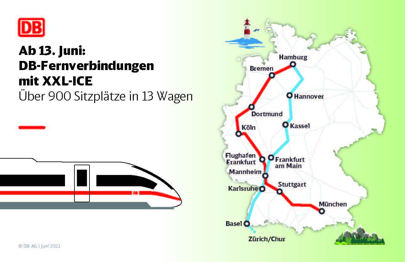 Sommerfahrplan Bahn schickt XXLICE auf die Reise und