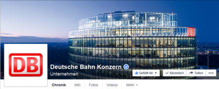 Deutsche Bahn auf Facebook