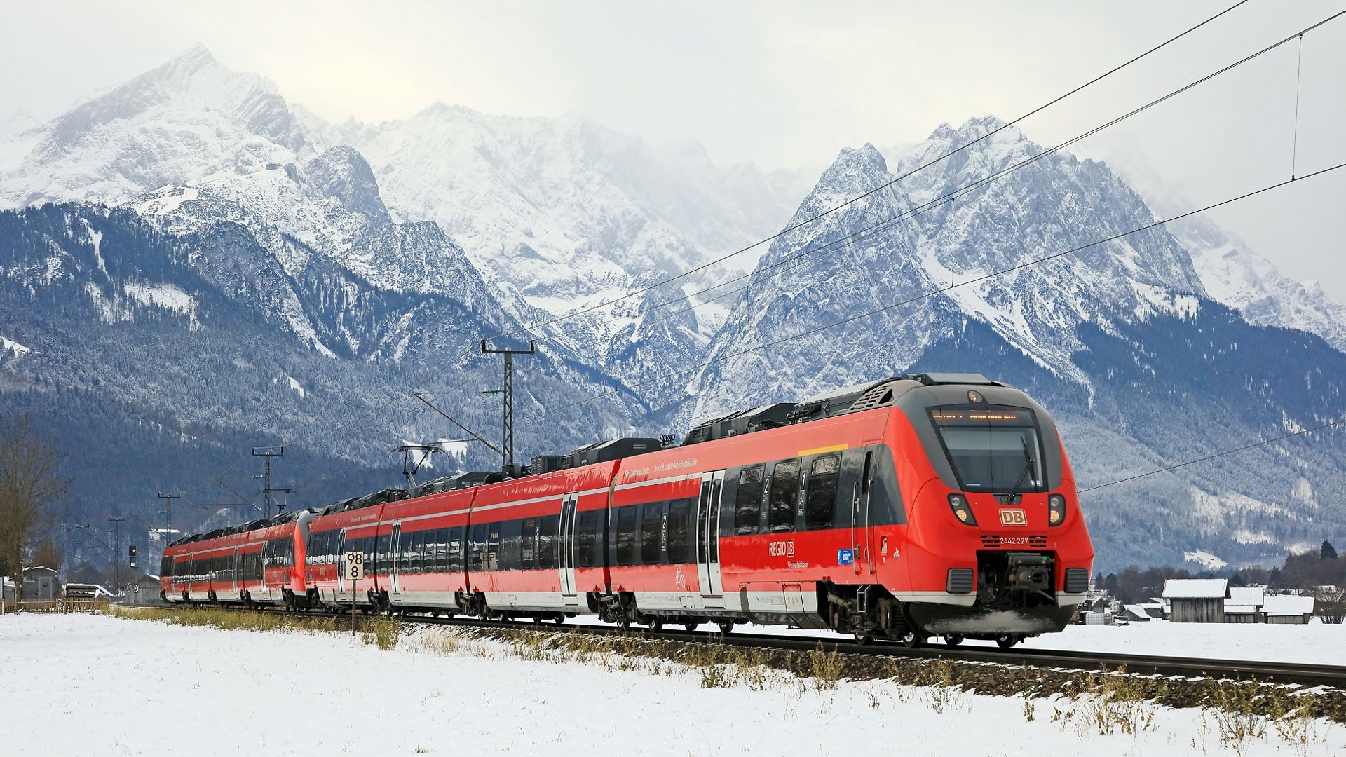 Werdenfelsbahn im Winter 