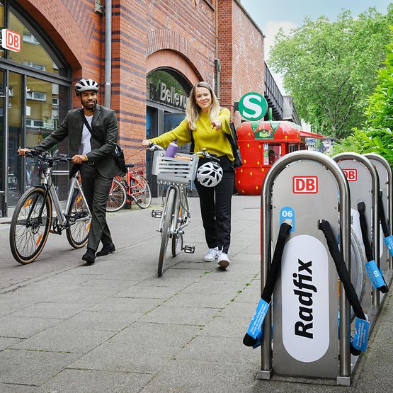DB Radfix startet unter anderem am S-Bahnhof Bellevue