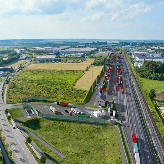 Visualisierung Terminal Augsburg Gersthofen