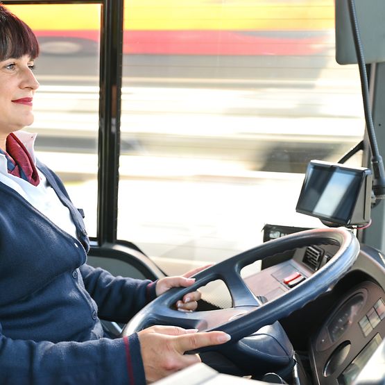 Busfahrerin von DB Regio Bus