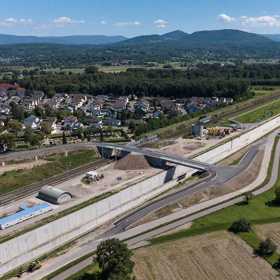 Neue Brücke in Rastatt-Niederbühl (Foto: DB AG)