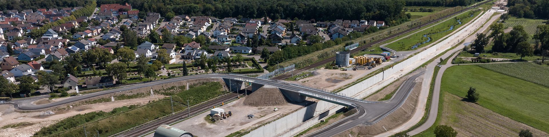 Neue Brücke in Rastatt-Niederbühl (Foto: DB AG)