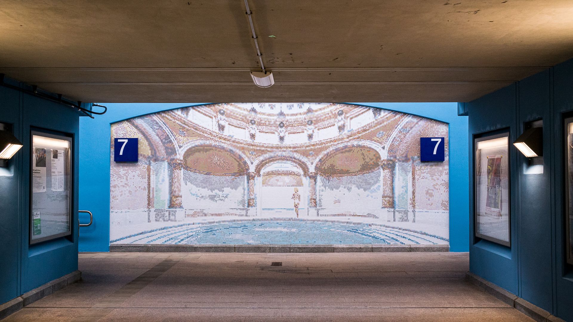 Modernisierte Unterführung Bahnhof Baden-Baden