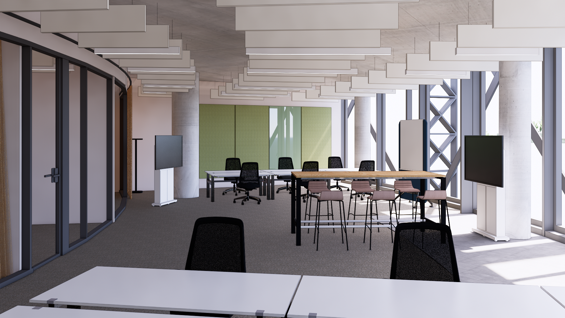 Blick in einen Konferenzbereich