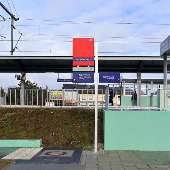 Modernisierter Bahnhof Heimstetten