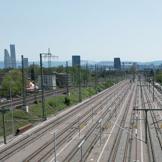 Neue Güterverkehrs-Gleisgruppe zwischen Deutschland und der Schweiz (Foto: DB AG / Jürgen Schmidt)