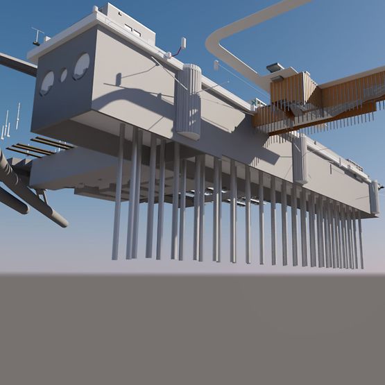 Visualisierung der neuen Tiefstation am Ostbahnhof