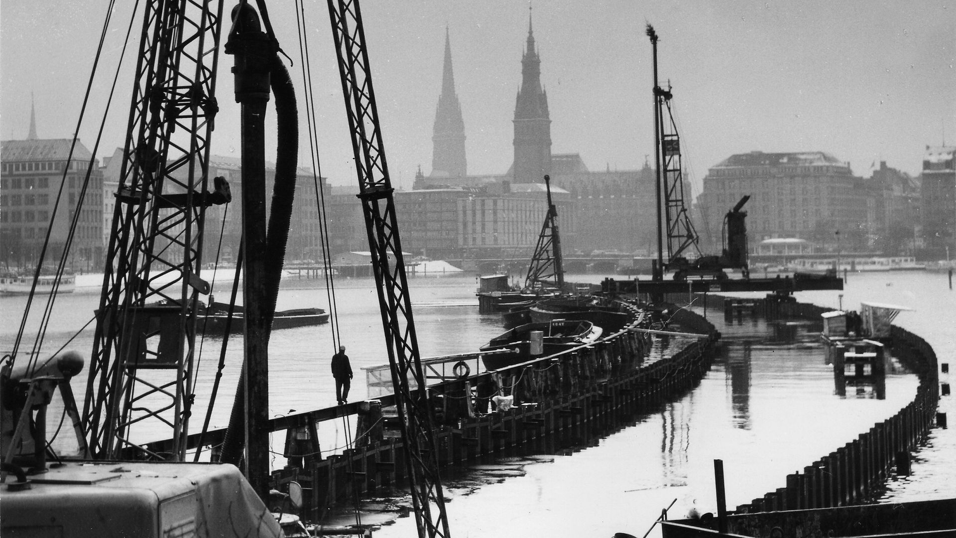 historische Bild Bau Citytunnel
