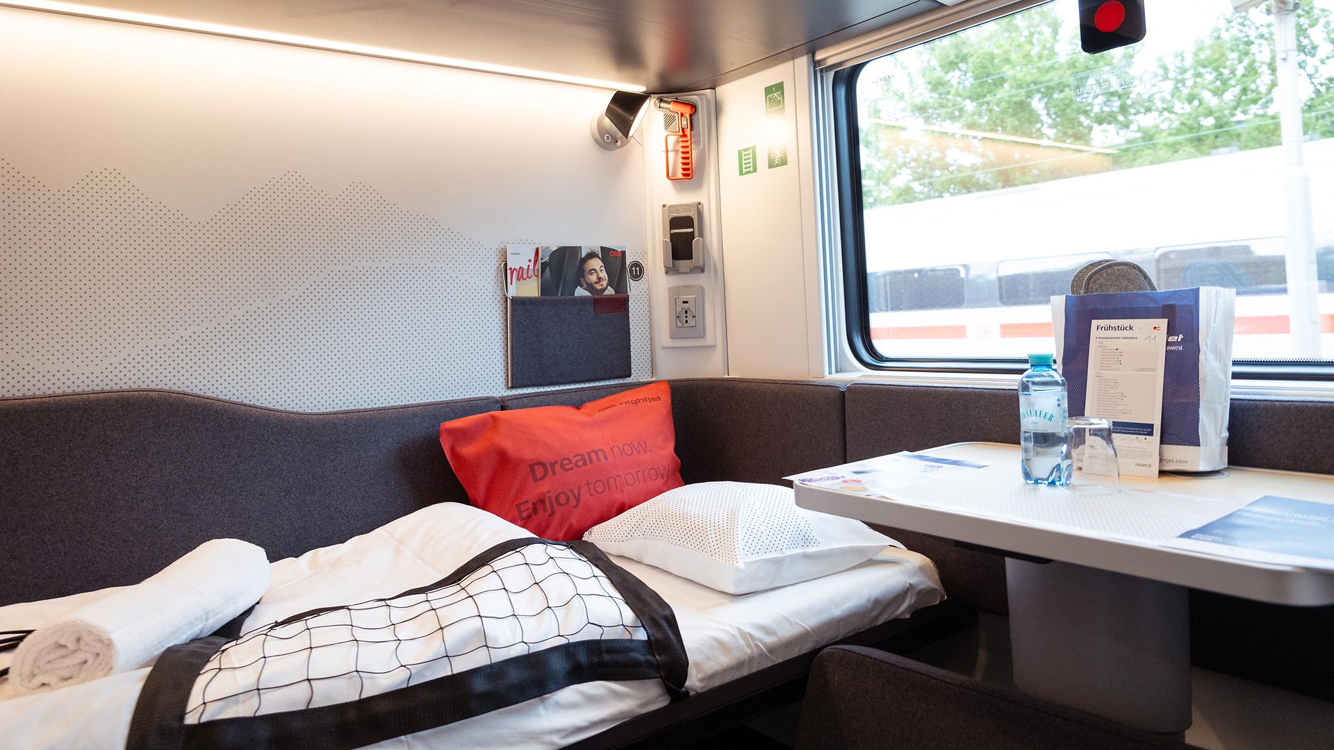 Eine Schlafkabine im neuen Nightjet