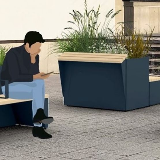 Visualisierung des neuen Bahnhofsvorplatzes in Speyer