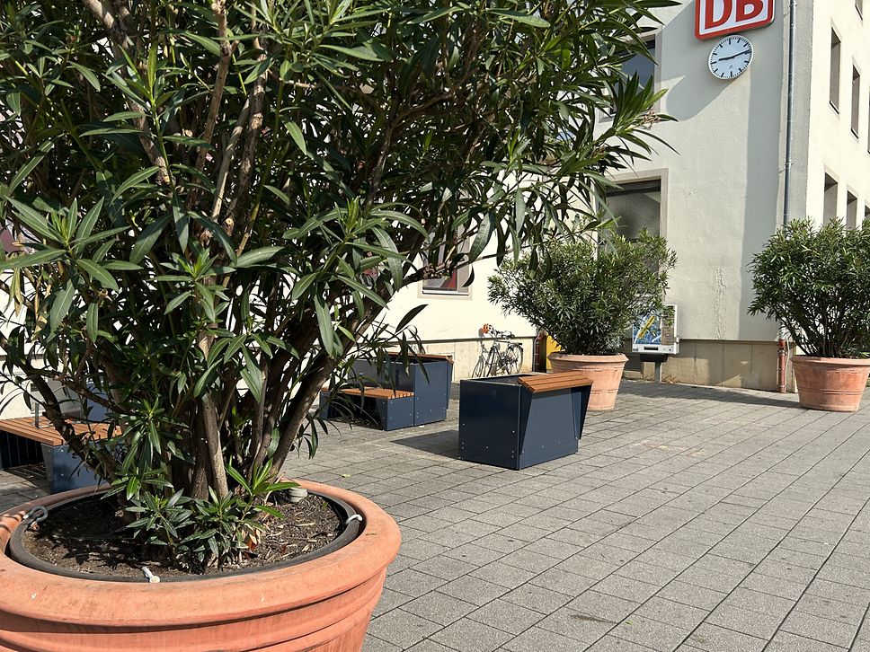 Freiraumkits auf dem Bahnhofsvorplatz Speyer