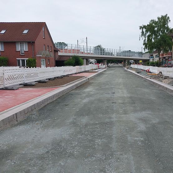 Straßenbauarbeiten an der Alexanderstraße