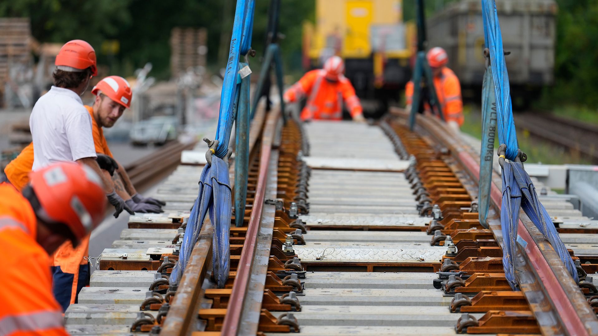 Vormontage Weichen - Generalsanierung Hamburg-Berlin