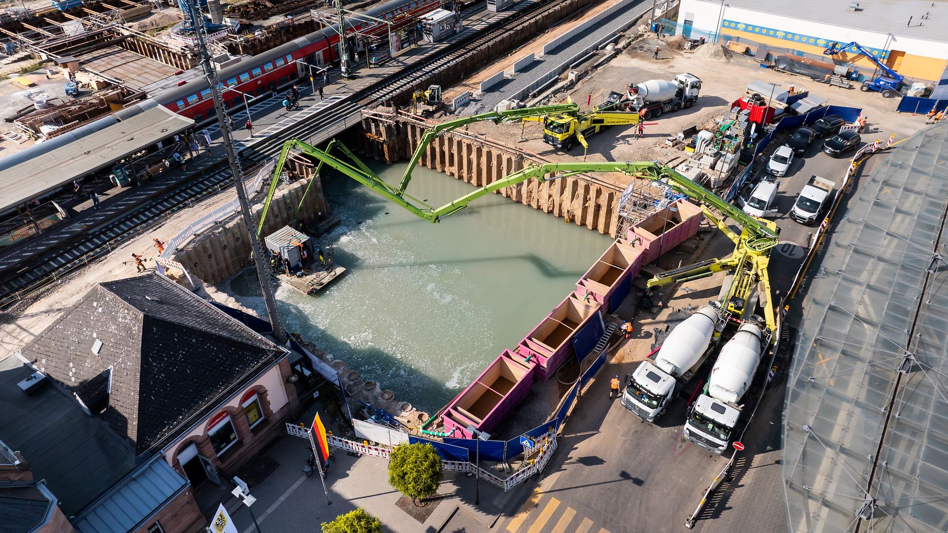 Unterwasserbetonage in Gelnhausen
