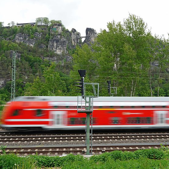 S-Bahn in der Sächsischen Schweiz
