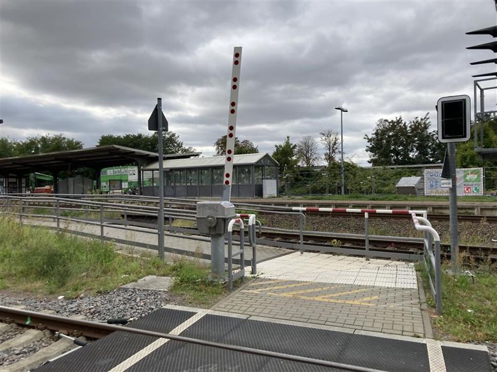 Bahnhof Güsten - Zugang zum Bahnsteig