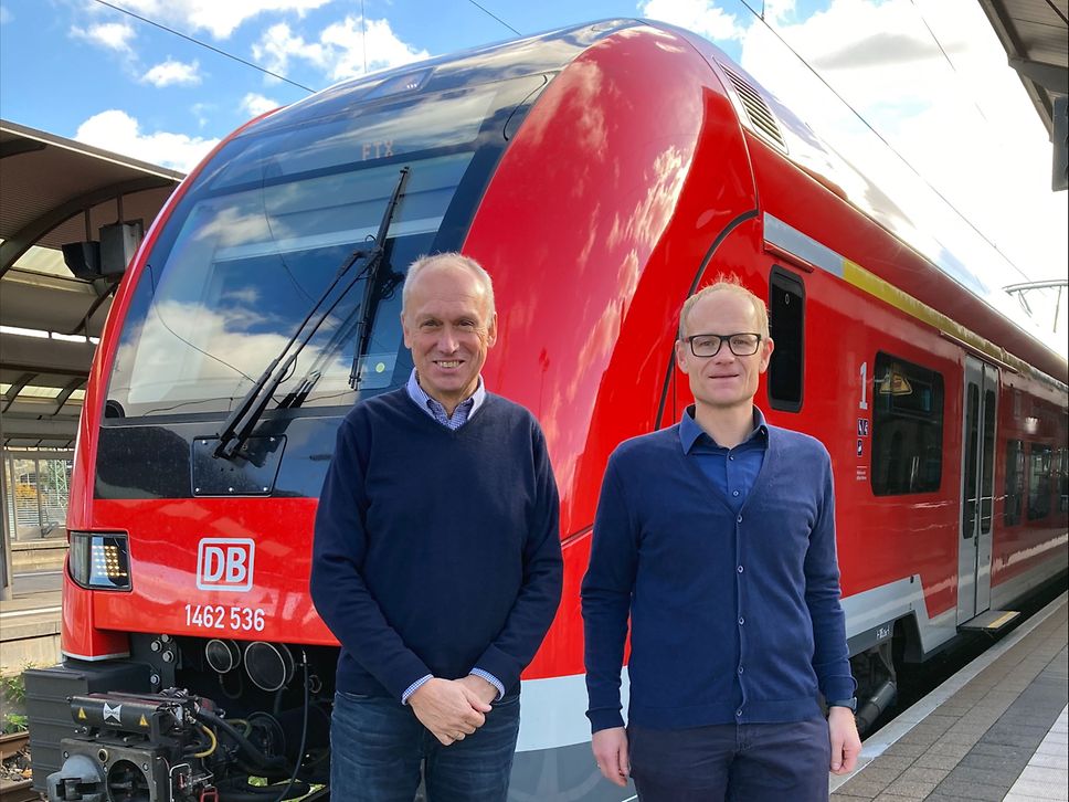 Gerd Schörner (links) und Martin Gundel von DB Regio Bayern