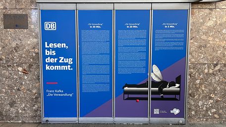 Franz Kafka „Die Verwandlung“ in 5, 10 und 20 min, Foto: DB AG/r2M
