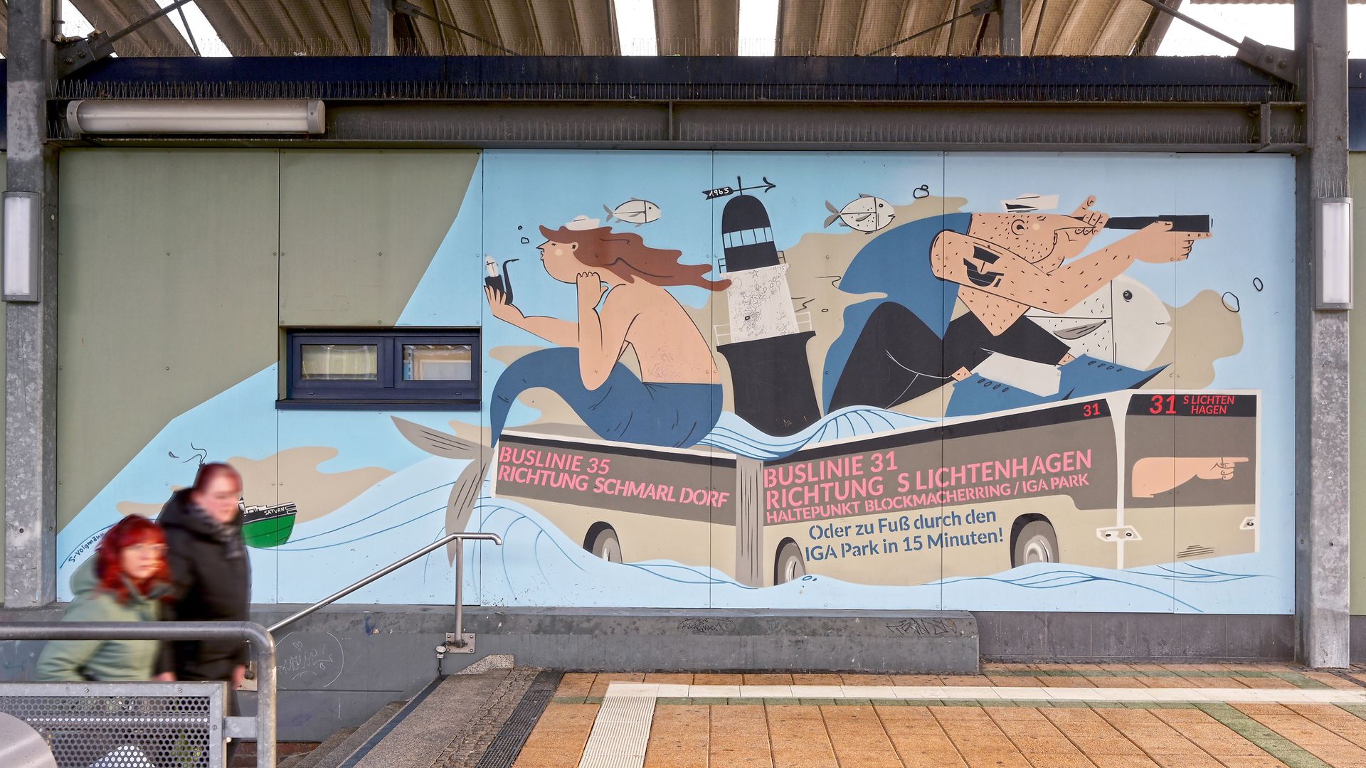 Rostock Lütten Klein - Wandgestaltung