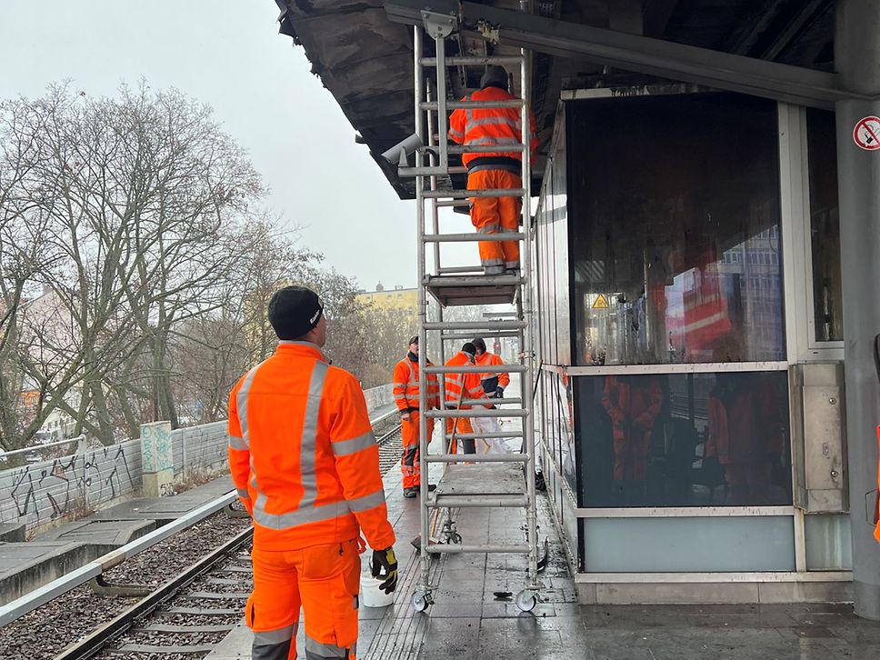 Reparaturarbeiten der DB