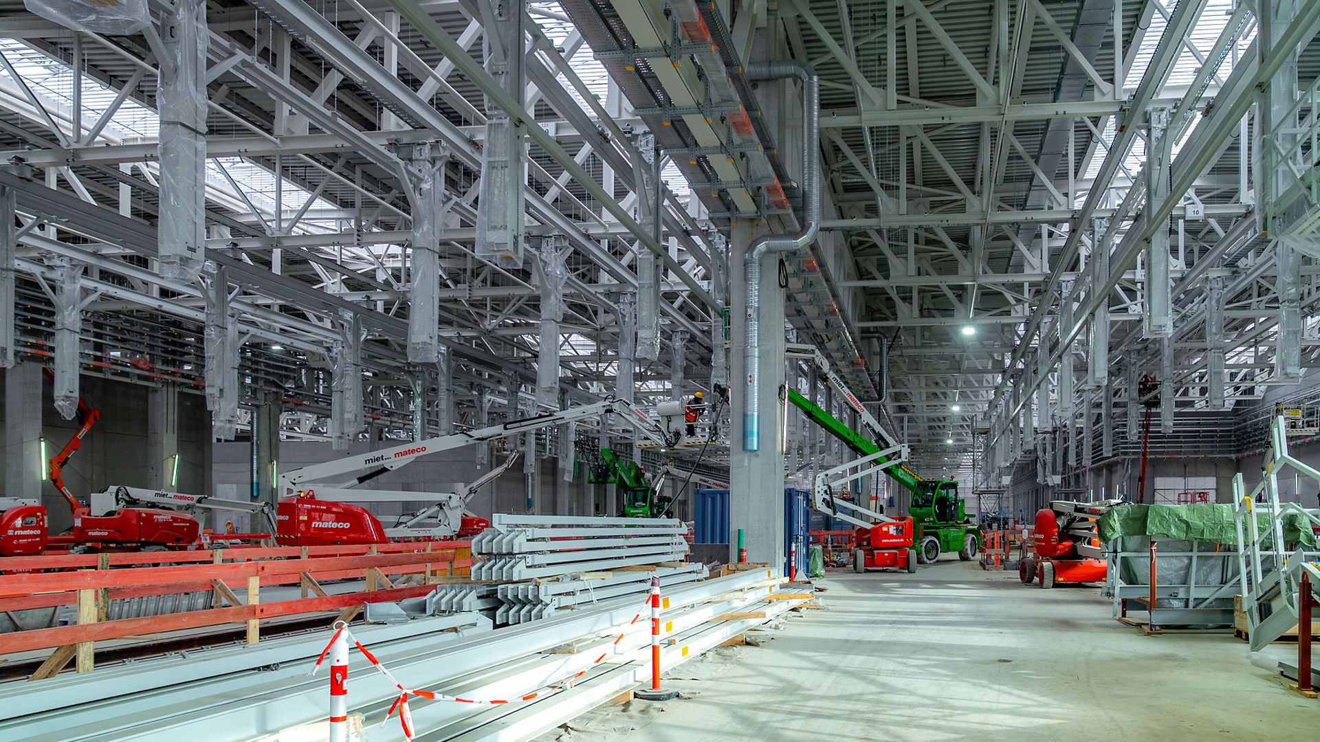 DB Fahrzeuginstandhaltung GmbH - Neues Werk Cottbus - Baufortschritt Halle 1 (Februar 2026)