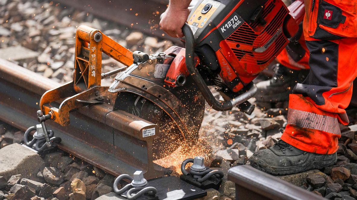  Genrebild Gleisbau