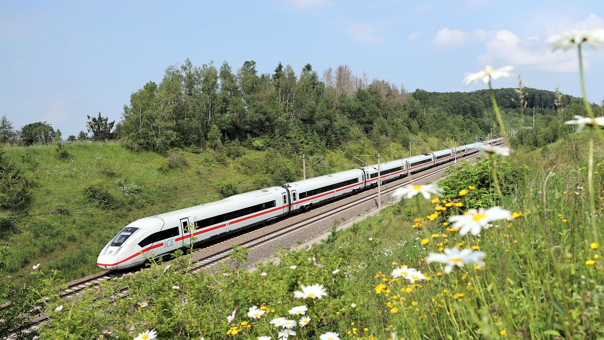 ICE 4 Baureihe 412 in einer sommerlichen Landschaft