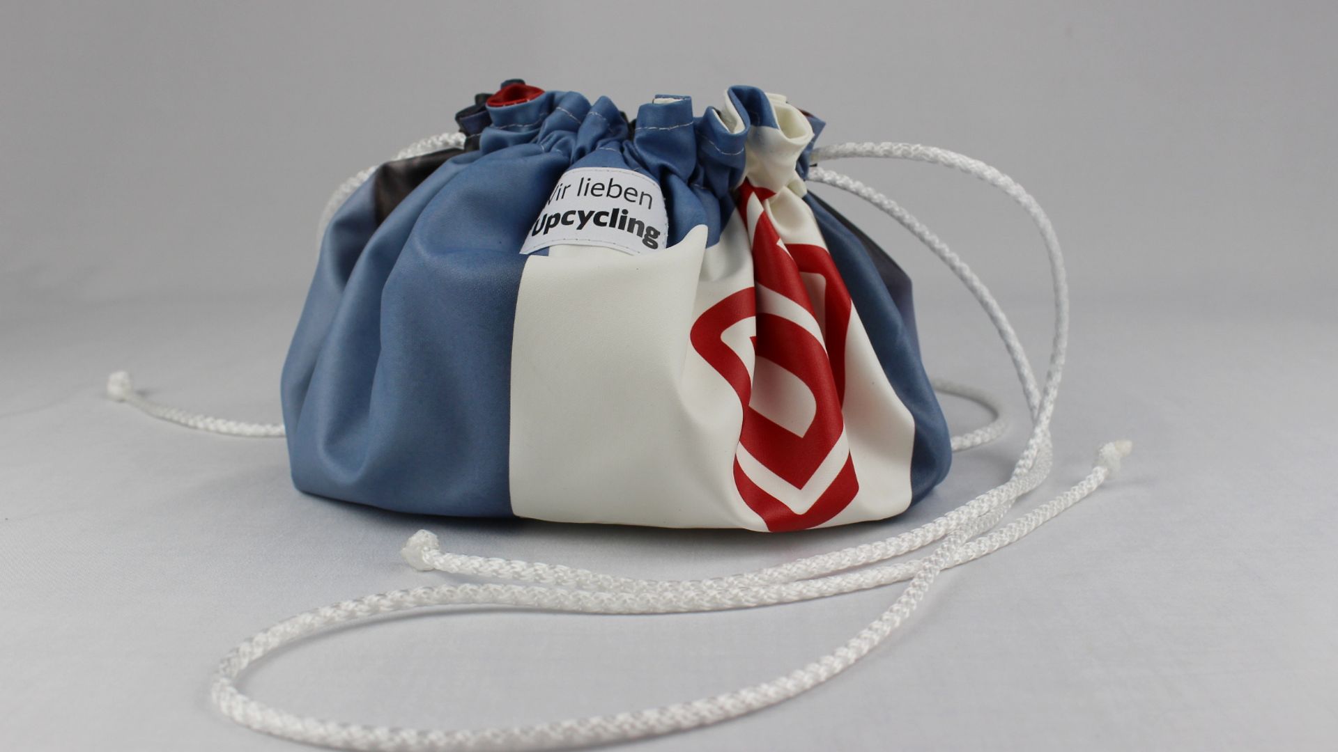 Bag from upcycled advertising banners