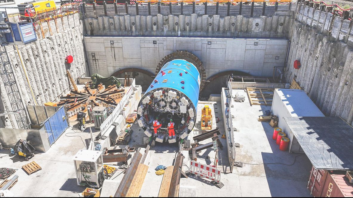 Tunnelbohrmaschine Aufbau