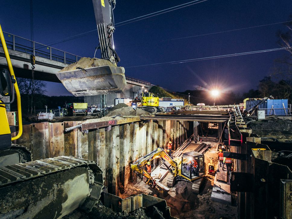 Quelle: DB AG Baustelle für eine Eisenbahnüberführung in Voerde