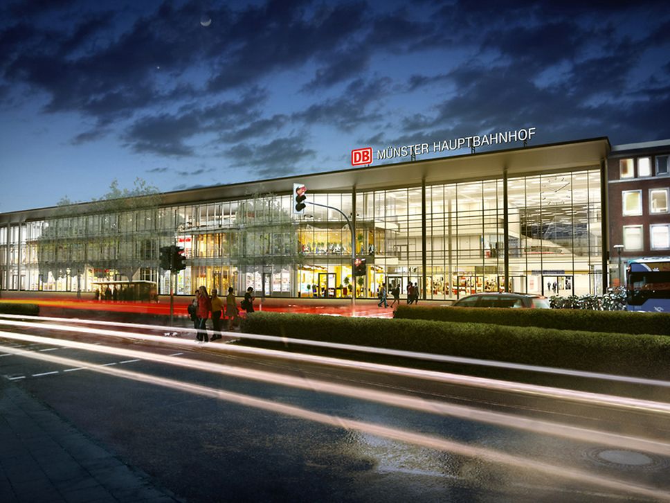 Quelle: DB Station&Service AG, I.SBO Münster bei Nacht