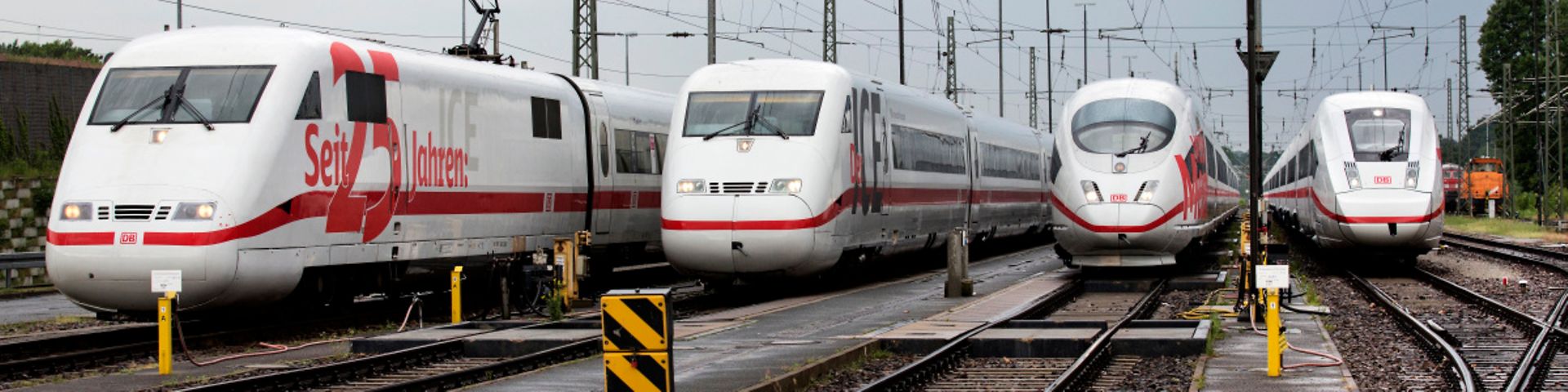ICE 1, ICE 2, ICE 3, ICE 4 in Berlin-Grunewald