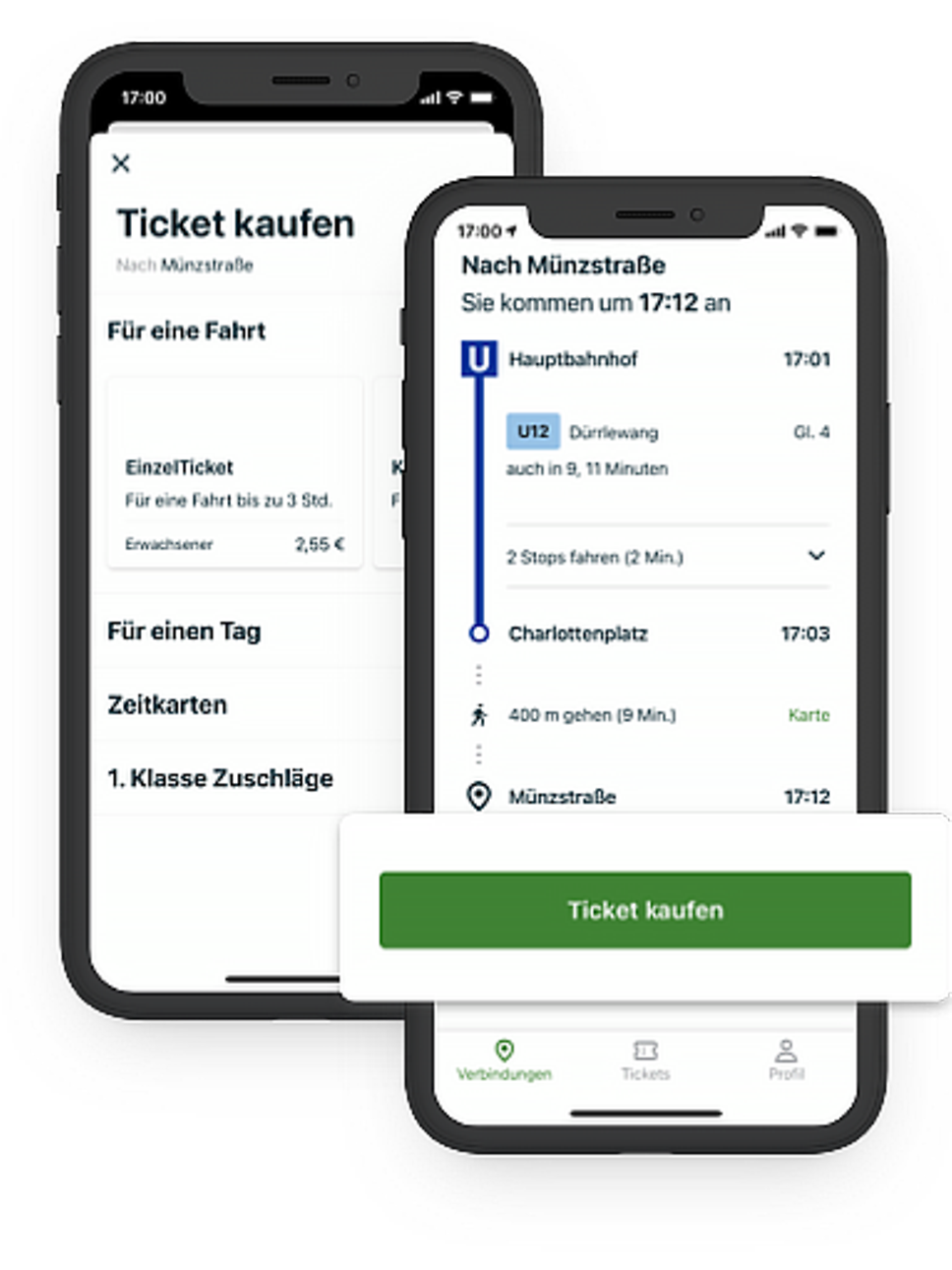 Quelle: Mobimeo GmbH Screens_Ticketing
