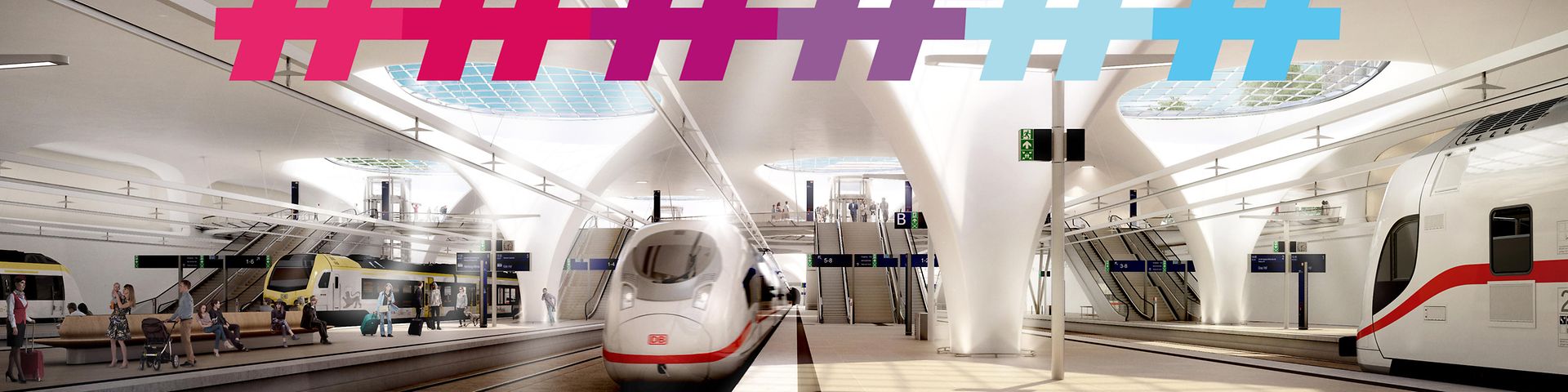 Der künftige Stuttgarter Hauptbahnhof