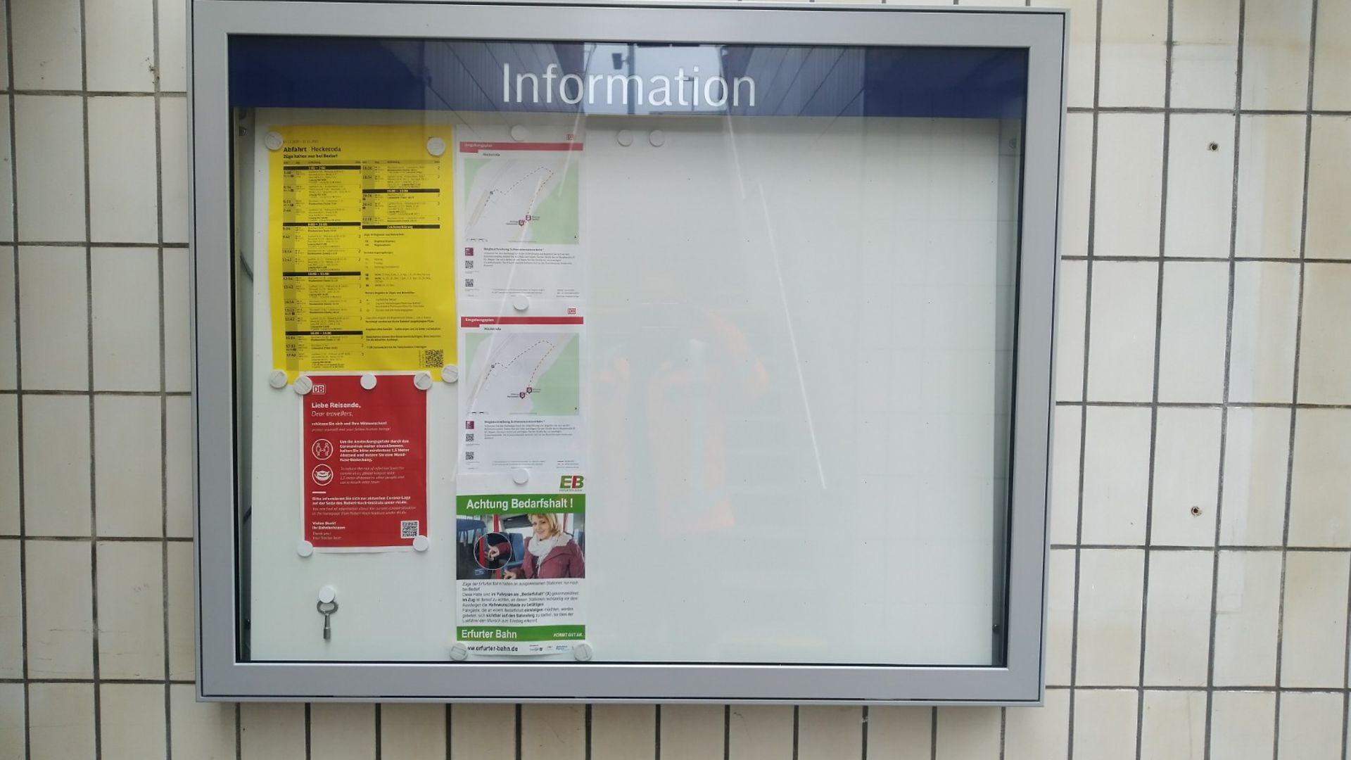 Hockeroda neue Infovitrine