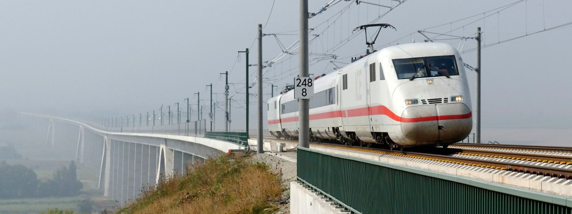 VDE 8.2 - Hochtastfahrten auf der Schnellfahrstrecke Halle/Leipzig - Erfurt