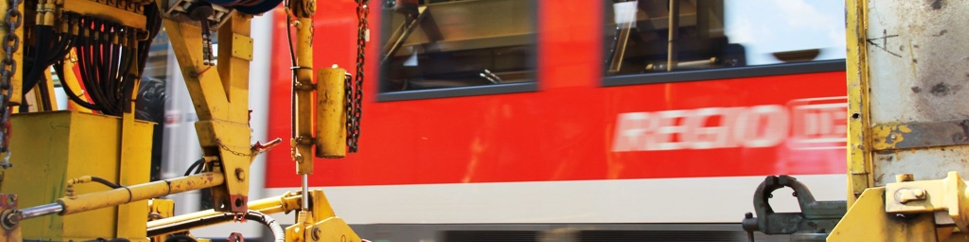 Gleisbau unter dem rollenden Rad
